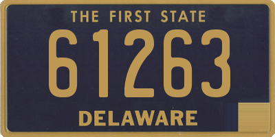 DE license plate 61263