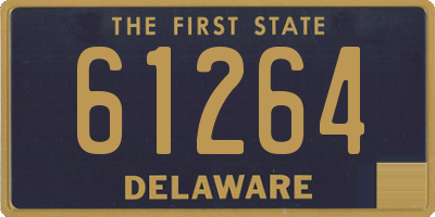 DE license plate 61264