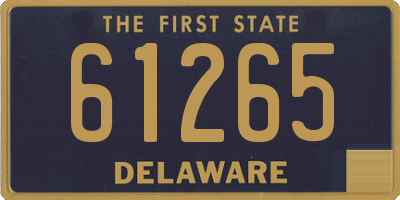 DE license plate 61265