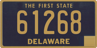 DE license plate 61268