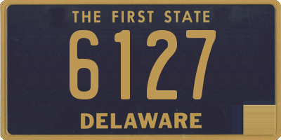 DE license plate 6127