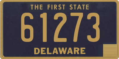 DE license plate 61273