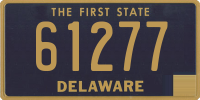 DE license plate 61277