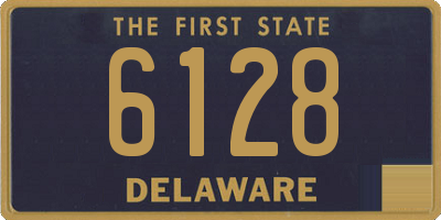 DE license plate 6128