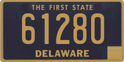 DE license plate 61280