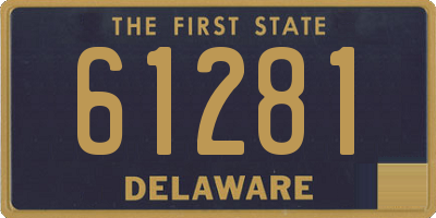 DE license plate 61281