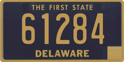 DE license plate 61284
