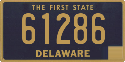 DE license plate 61286