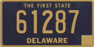 DE license plate 61287