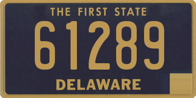 DE license plate 61289