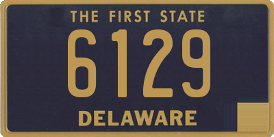 DE license plate 6129