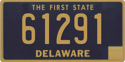 DE license plate 61291