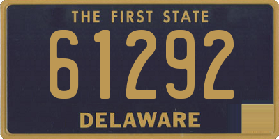 DE license plate 61292