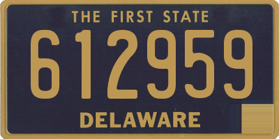 DE license plate 612959