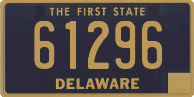 DE license plate 61296