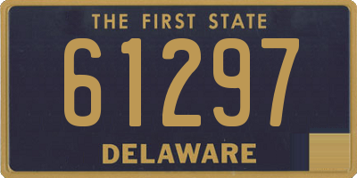 DE license plate 61297