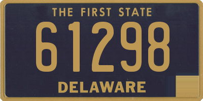 DE license plate 61298