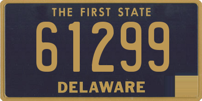 DE license plate 61299