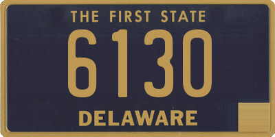 DE license plate 6130