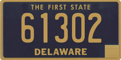 DE license plate 61302
