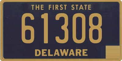 DE license plate 61308