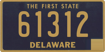 DE license plate 61312