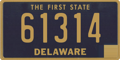 DE license plate 61314