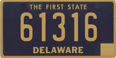 DE license plate 61316