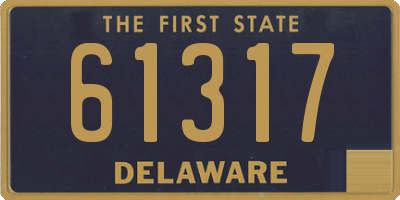 DE license plate 61317