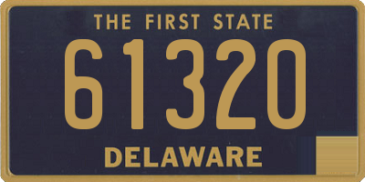 DE license plate 61320
