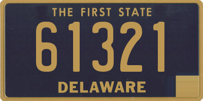 DE license plate 61321