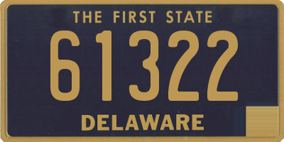 DE license plate 61322