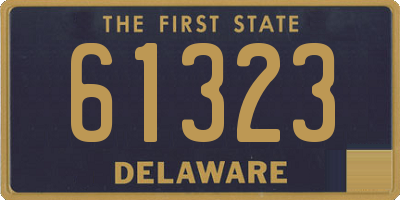 DE license plate 61323