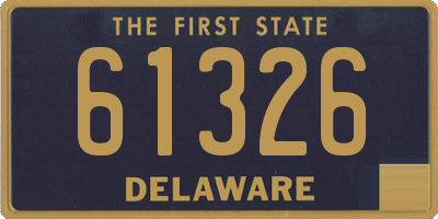 DE license plate 61326