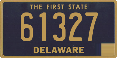 DE license plate 61327