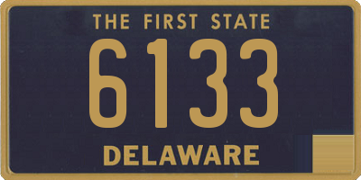 DE license plate 6133