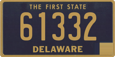 DE license plate 61332