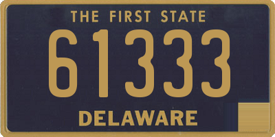 DE license plate 61333