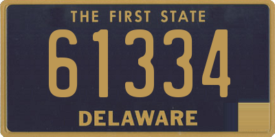 DE license plate 61334