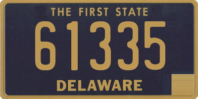 DE license plate 61335