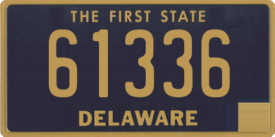 DE license plate 61336