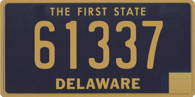 DE license plate 61337