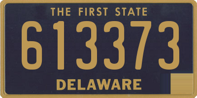 DE license plate 613373