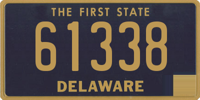 DE license plate 61338