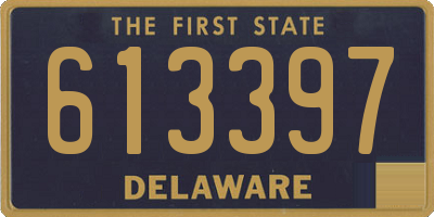 DE license plate 613397