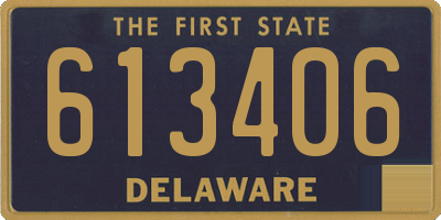 DE license plate 613406