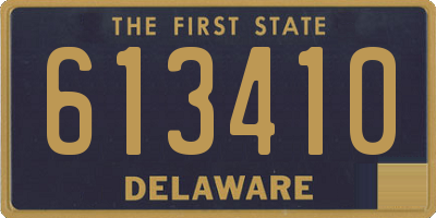 DE license plate 613410