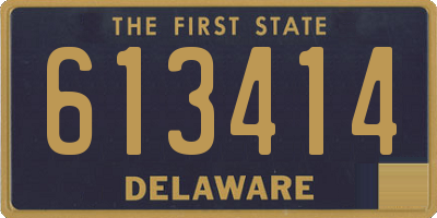 DE license plate 613414