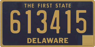 DE license plate 613415