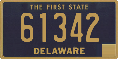 DE license plate 61342